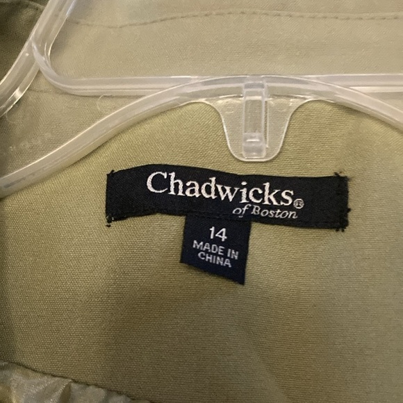 Chadwick’s of Boston woman’s sage green blazer size 14 - Picture 4 of 5
